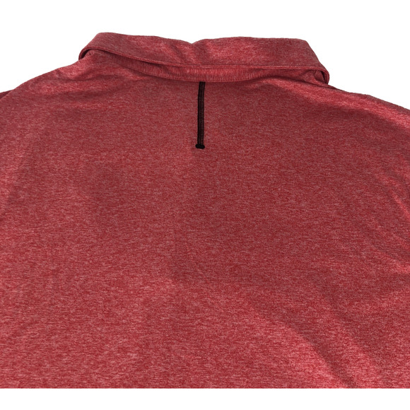 MLB Cincinnati Reds Men's Polo Shirt Large Short Sleeve Snaps Lightweight Red - Picture 11 of 11